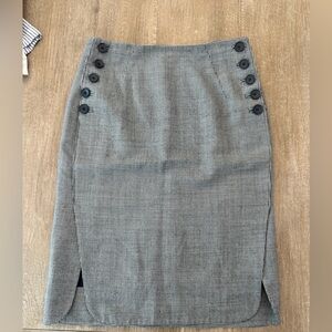 Club Monaco Herringbone Pencil Skirt